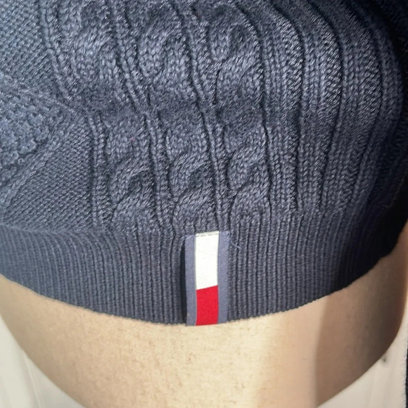 Tommy Hilfiger Women's Casual V-Neck Sweater Sz large Color: Capitán del cielo - Picture 9 of 12